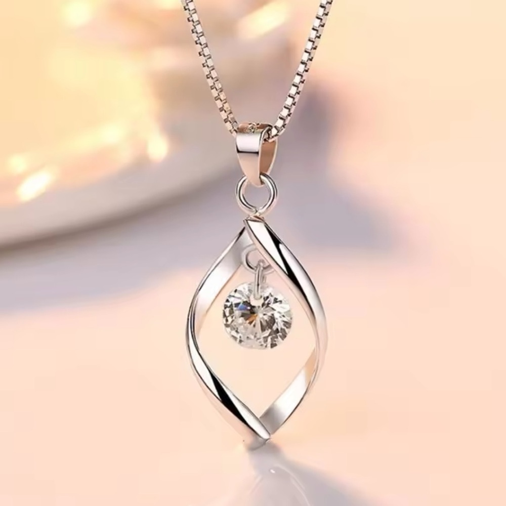 Sterling Silver Cubic Zirconia Necklace